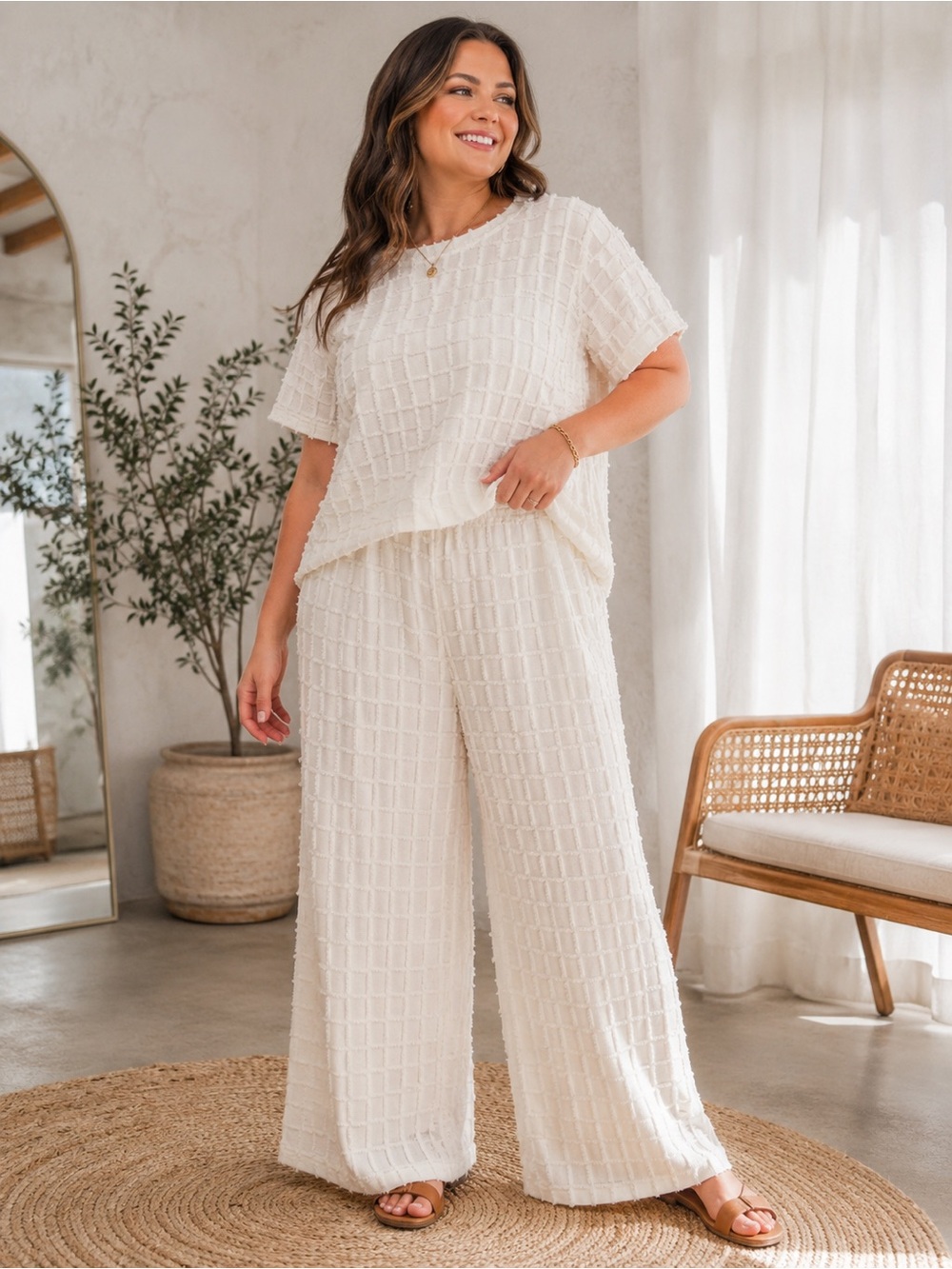 Boutique Textured Matching Lounge Set Size L
